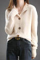Women’s Buttoned Ribbed Cardigan | Long Sleeve