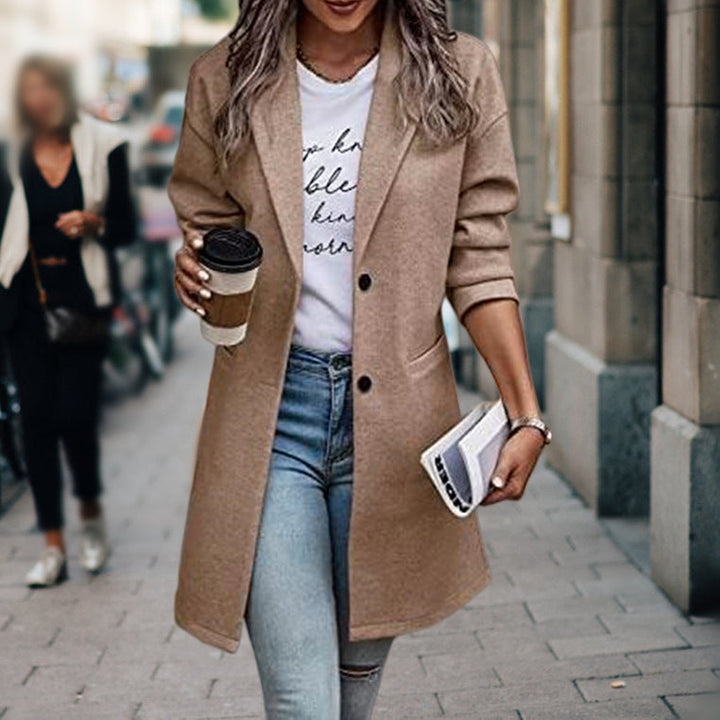 Women’s Casual Buttoned Coat | Tailored