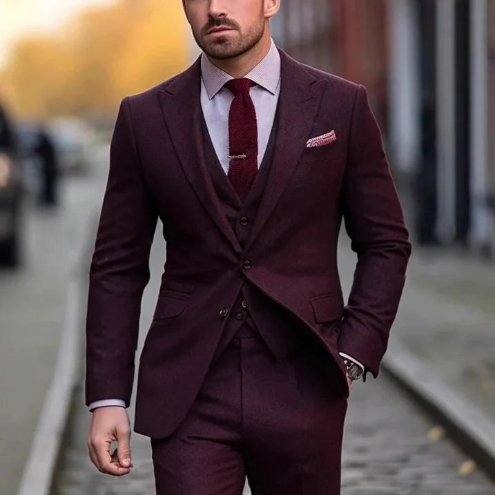 Men’s Three Piece Wedding Guest Suit Set | Classic