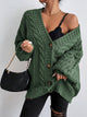 Women’s Chunky Cable Knit Cardigan | Oversized
