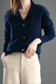 Women’s Buttoned Ribbed Cardigan | Long Sleeve