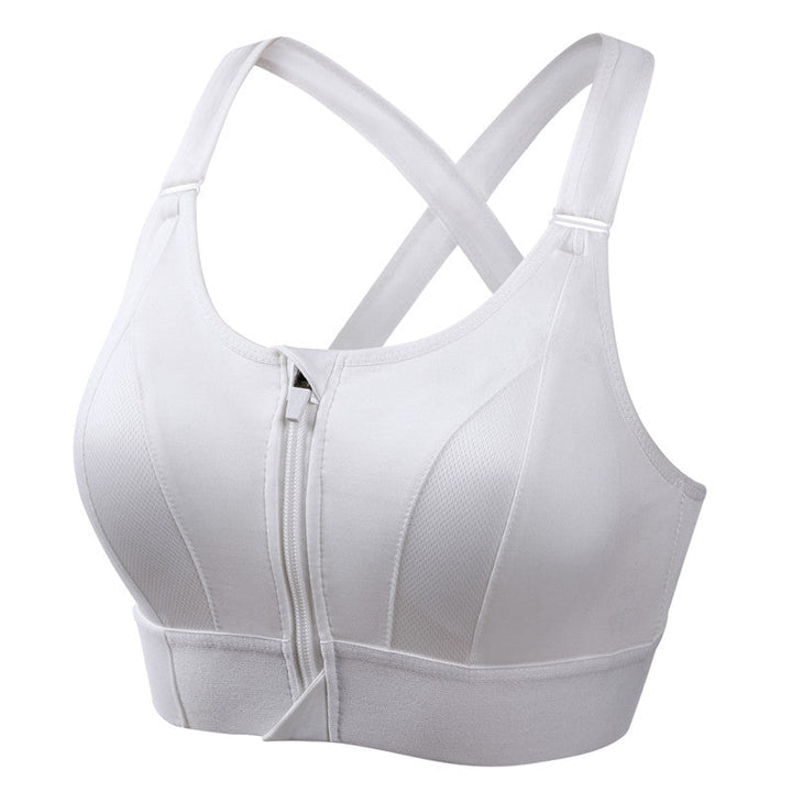 Women’s Sports Support Bra | Zipper Front