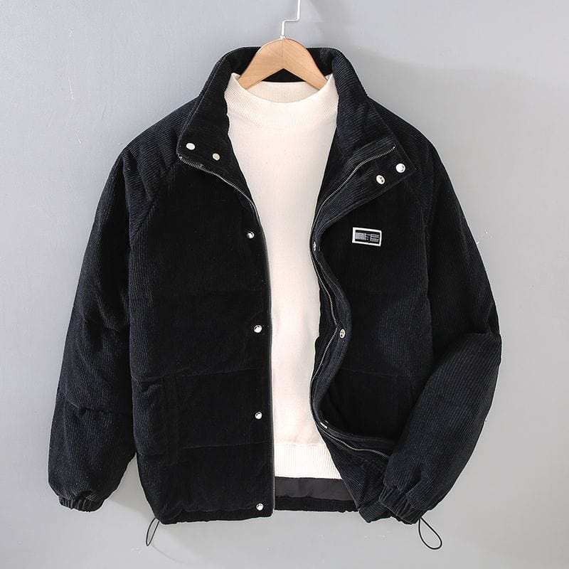 Men’s Corduroy Puffer Jacket | Zip-Up