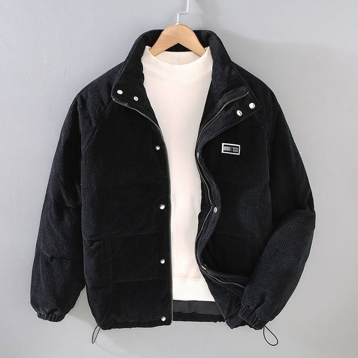 Men’s Corduroy Puffer Jacket | Zip-Up