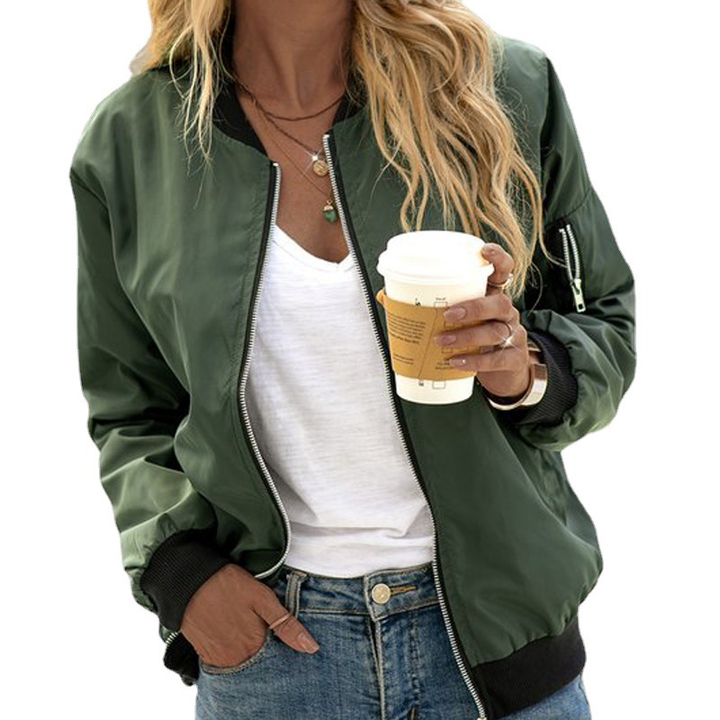 Women’s Bomber Jacket | Zip-Up