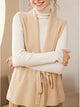 Women’s Ribbed Belted Vest | Sleeveless