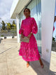Women’s Lace Long Sleeve Dress | Midi