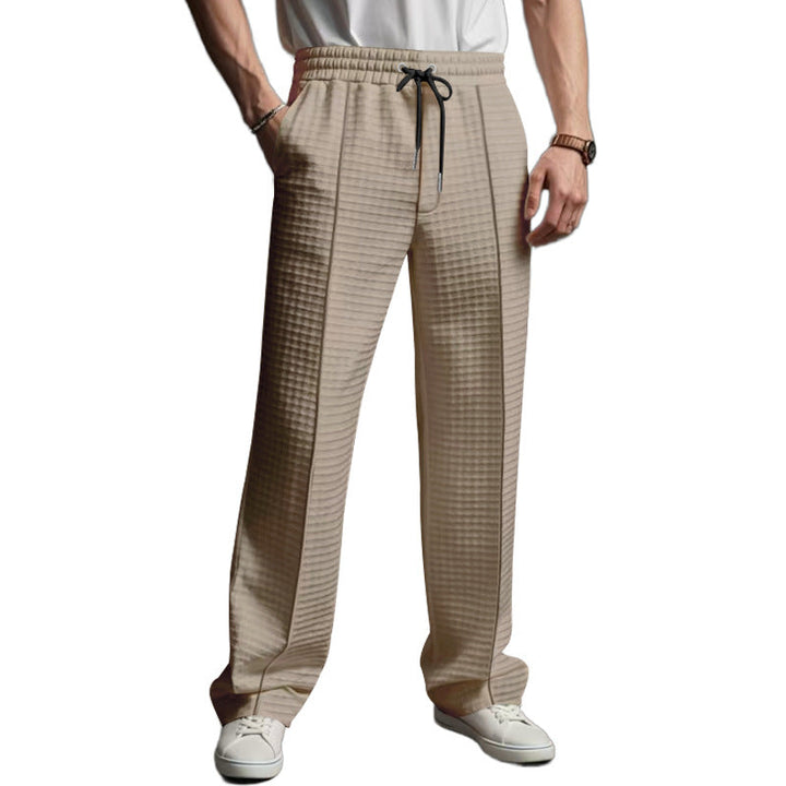 Elijah - Casual elastic waist straight pants