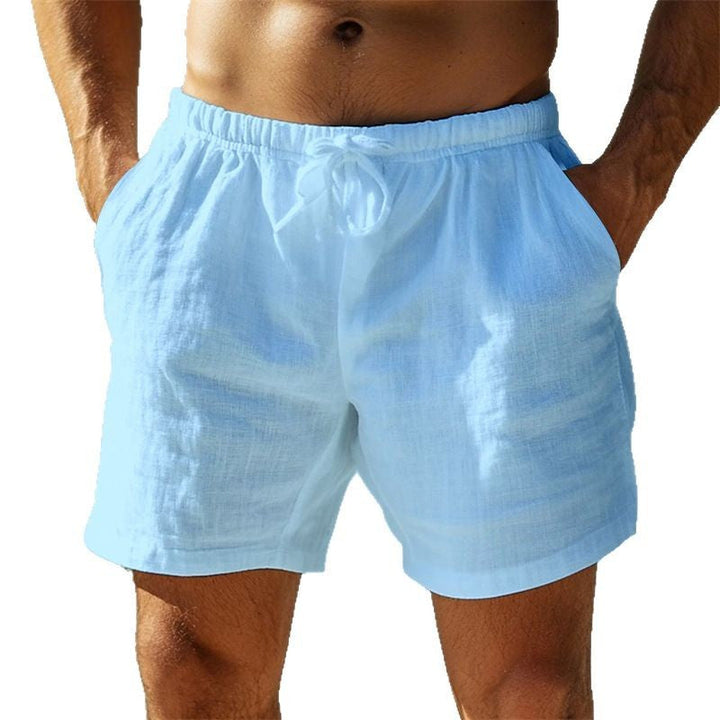 Oliver - Casual linen elastic waist shorts
