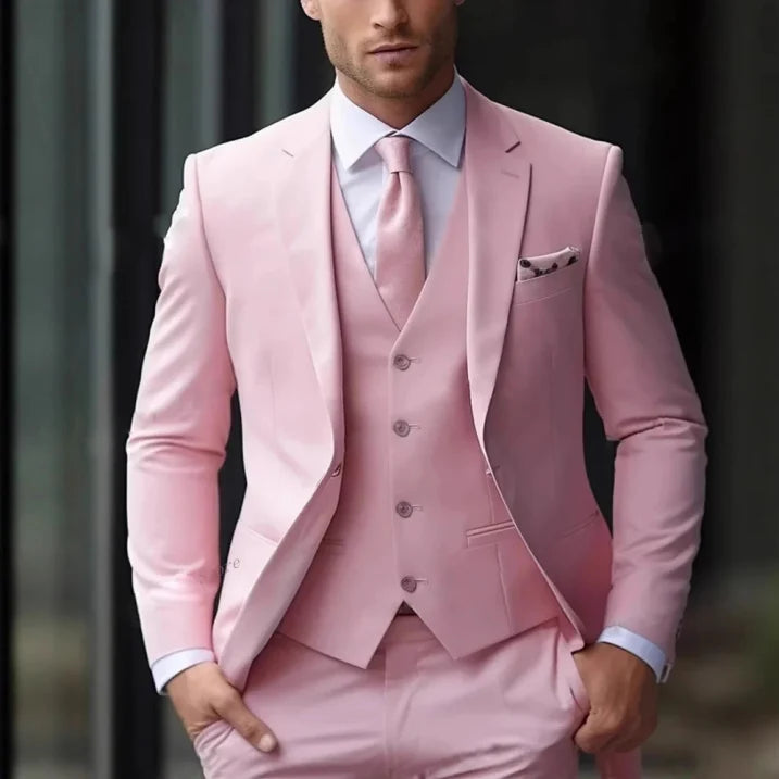 Men’s Three Piece Wedding Guest Suit Set | Classic