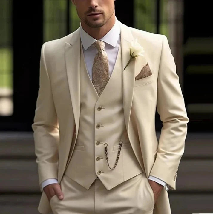 Men’s Three Piece Wedding Guest Suit Set | Classic
