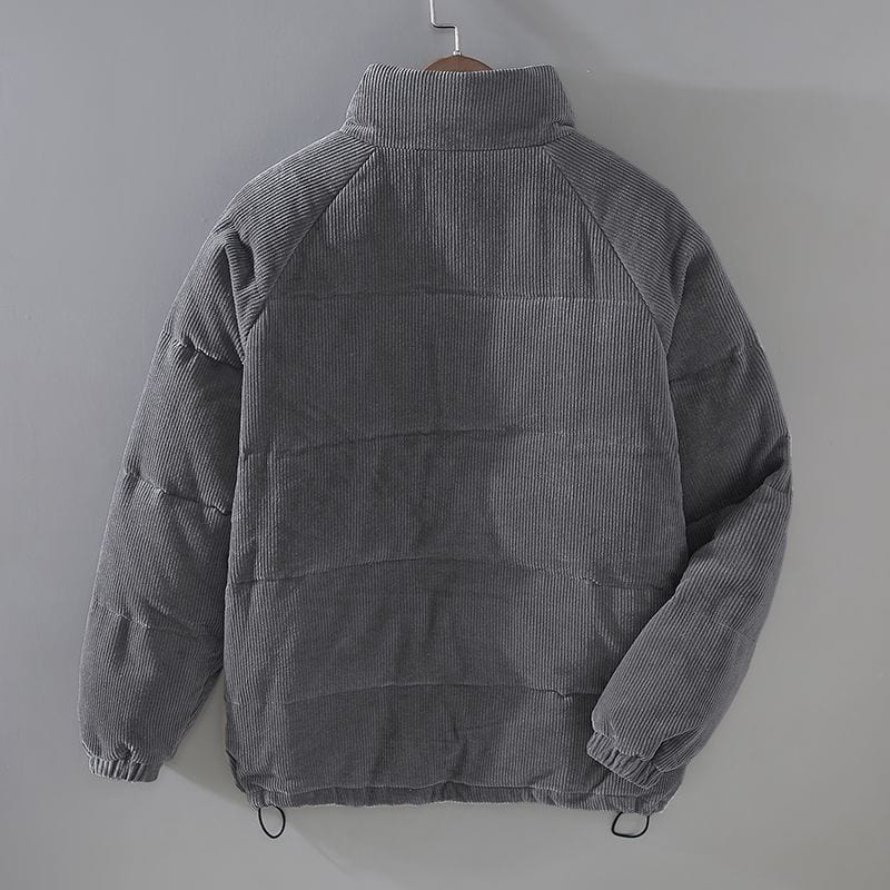 Men’s Corduroy Puffer Jacket | Zip-Up