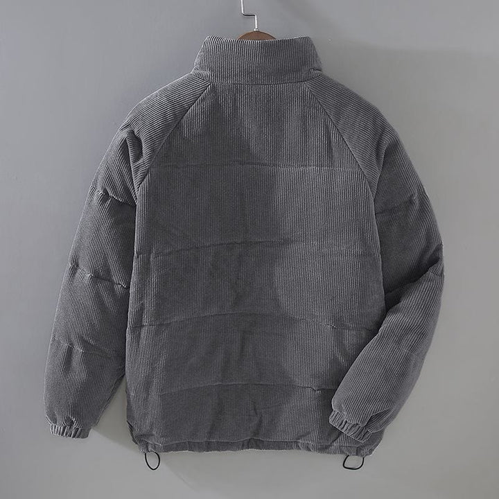 Men’s Corduroy Puffer Jacket | Zip-Up
