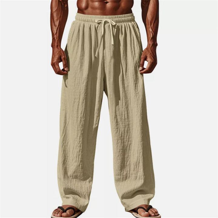 Isaac - Casual linen drawstring pants