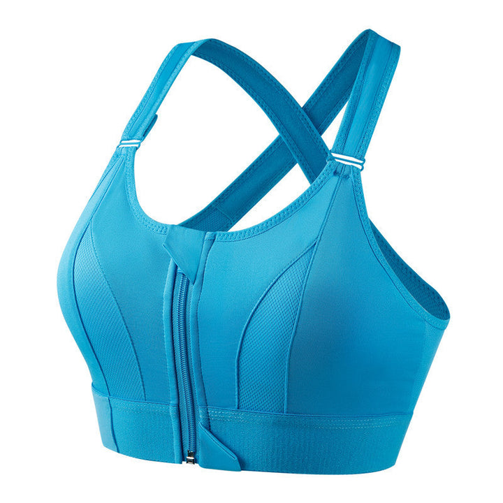 Women’s Sports Support Bra | Zipper Front