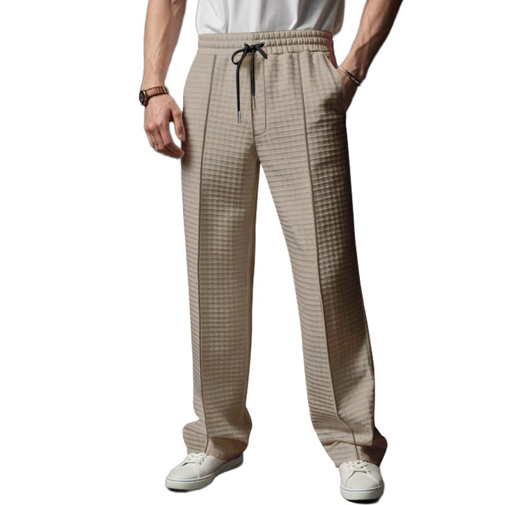 Elijah - Casual elastic waist straight pants