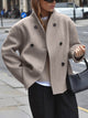 Women’s Oversized Buttoned Jacket | Short