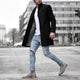 Men’s Stand Collar Overcoat | Long
