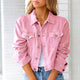 Women’s Cropped Jacket | Button Front