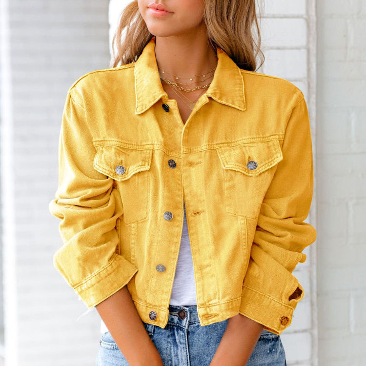 Women’s Cropped Jacket | Button Front