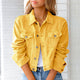 Women’s Cropped Jacket | Button Front