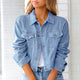 Women’s Cropped Jacket | Button Front