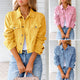 Women’s Cropped Jacket | Button Front