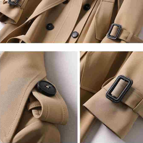 Women’s Double-Breasted Trench Coat | Belted