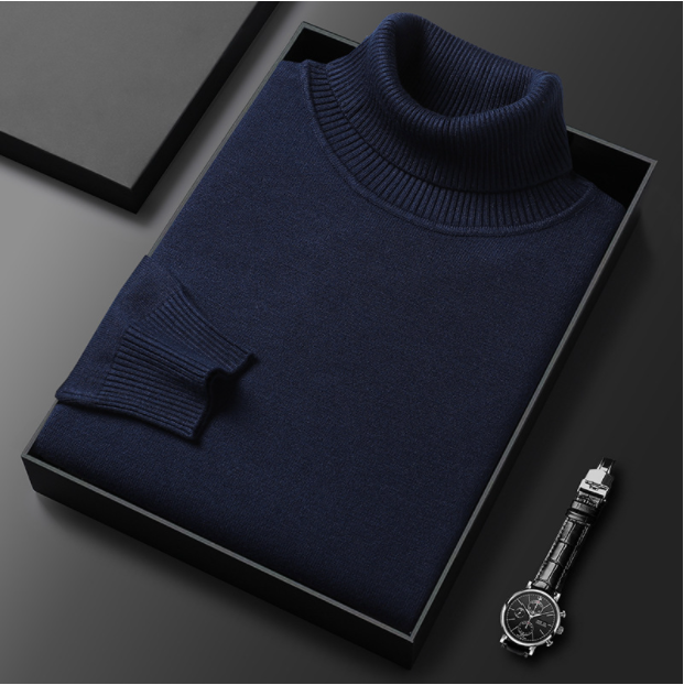 Men’s Knitted Turtleneck Sweater | Winter