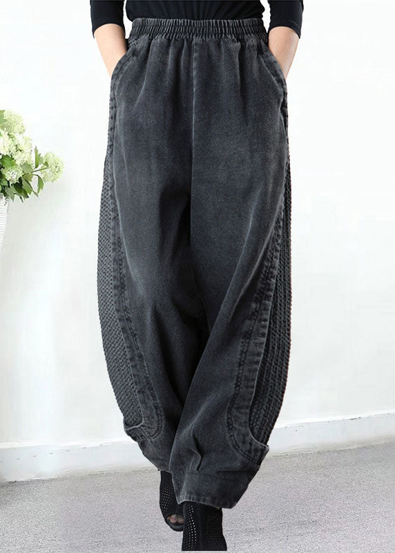 Women’s Patchwork Harem Trousers | Loose Fit