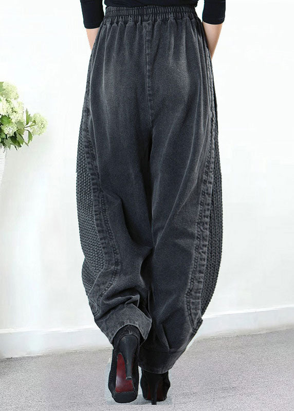 Women’s Patchwork Harem Trousers | Loose Fit