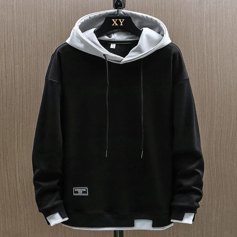 Men’s Two-Tone Hoodie | Drawstring