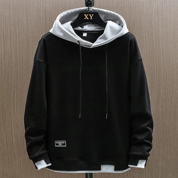 Men’s Two-Tone Hoodie | Drawstring