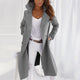 Women’s Double-Breasted Long Coat | Wide Lapel