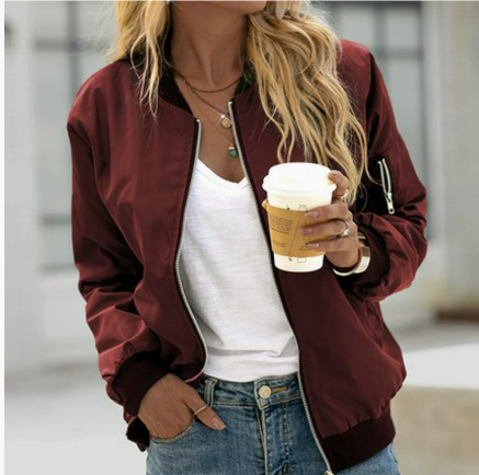 Women’s Bomber Jacket | Zip-Up
