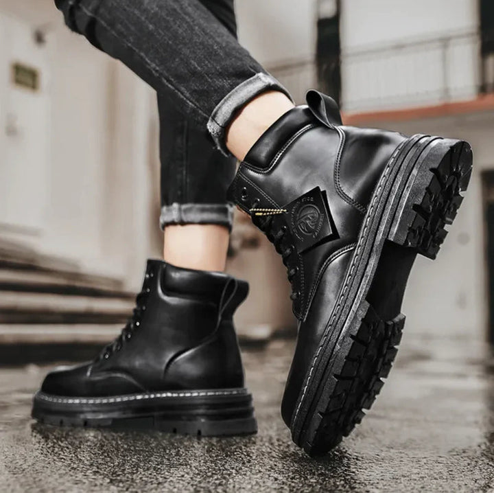 Men’s Lace-Up Ankle Boots | Chunky Sole