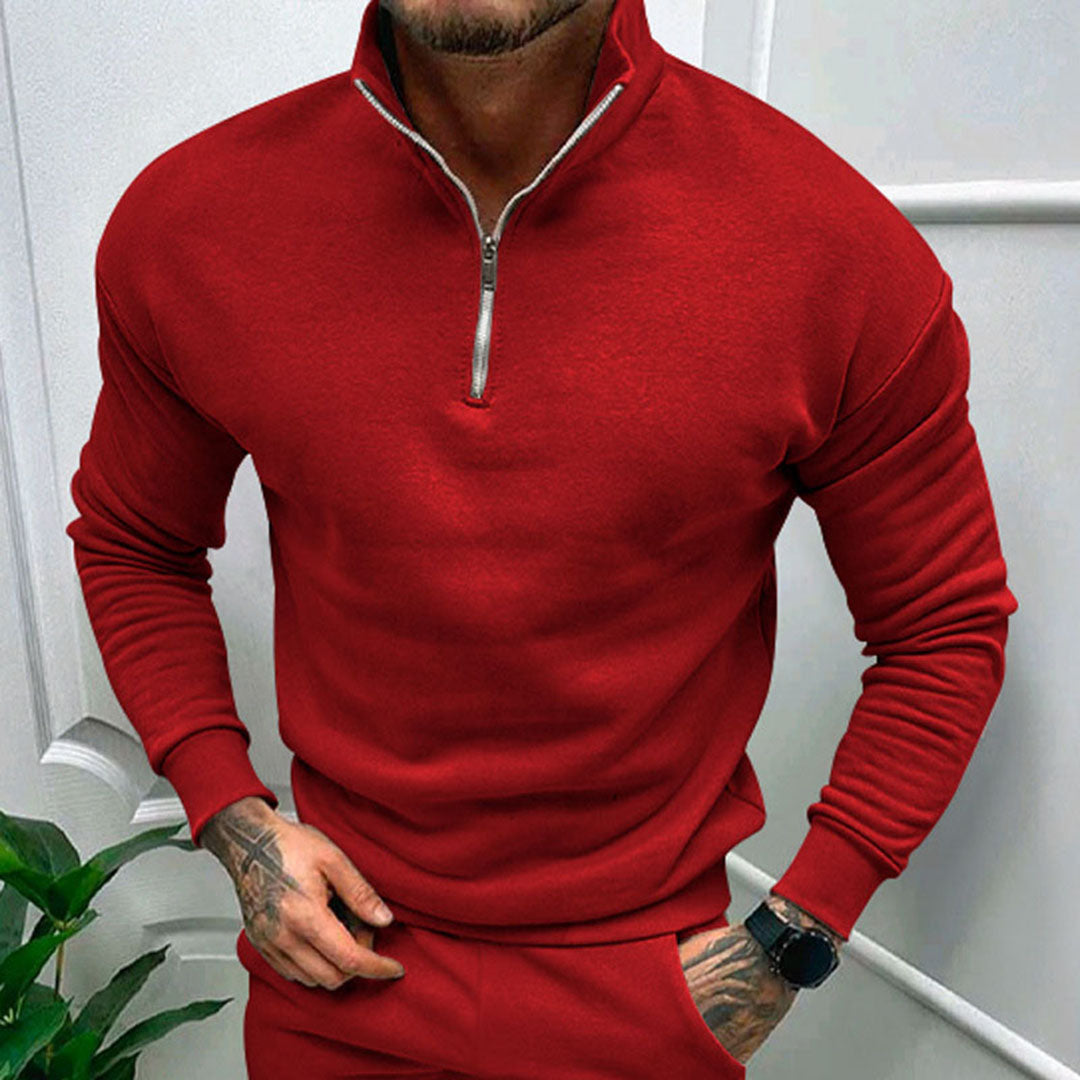 Alvin - Half-zip pullover for men
