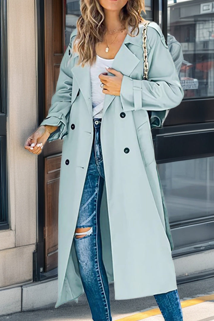 Women’s Double-Breasted Trench Coat | Long