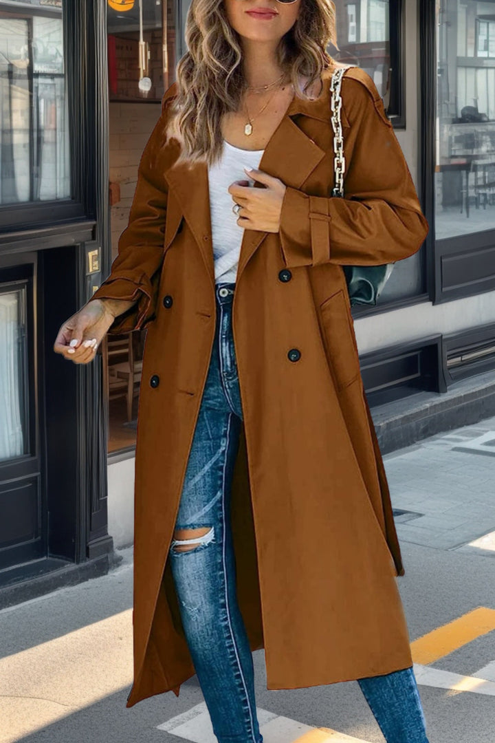 Women’s Double-Breasted Trench Coat | Long