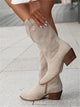 Women’s Perforated Western Boots | Mid-Calf