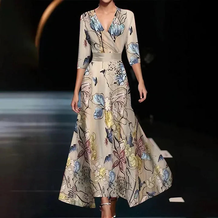 Women’s Floral Wrap Dress | Maxi