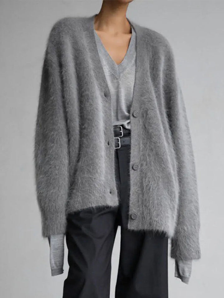 Women’s Fluffy Oversized Cardigan | Casual