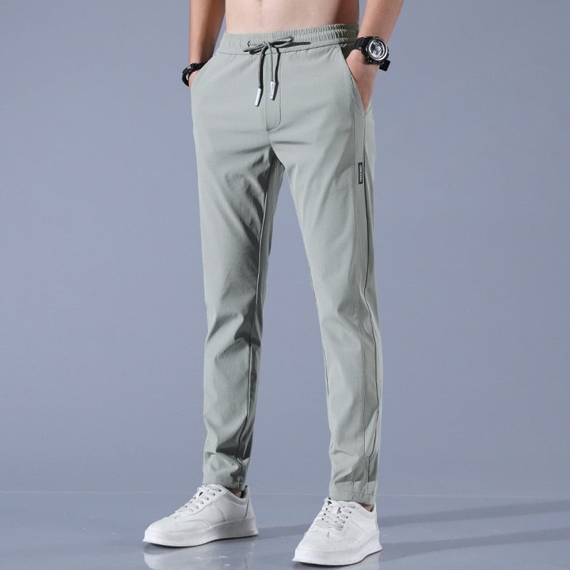 Slim Fit Joggers | Tapered Cut with Elastic Waist
