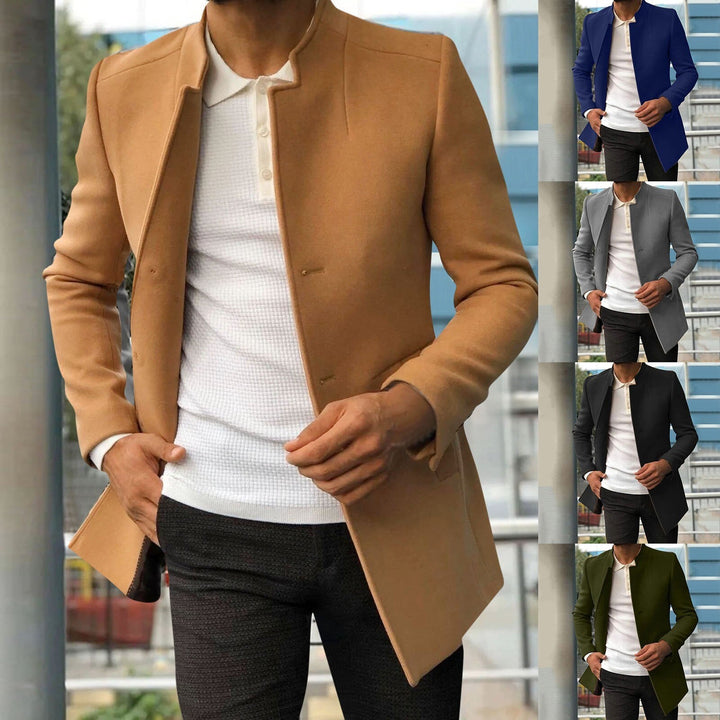Men’s Stylish Open Coat | Slim Fit