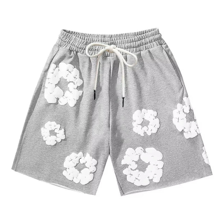 Men’s Floral Print Shorts | Drawstring Waist