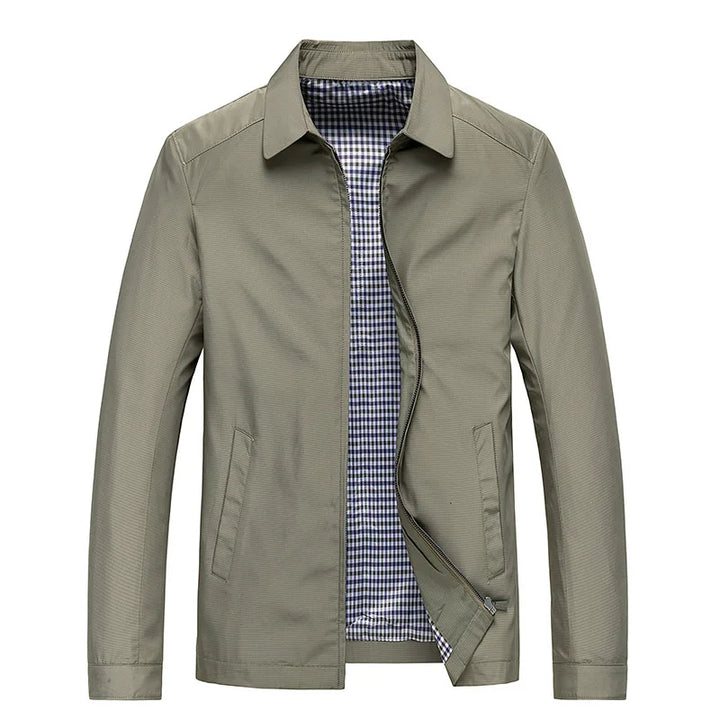 Men’s Zip-Up Casual Jacket | Long Sleeve