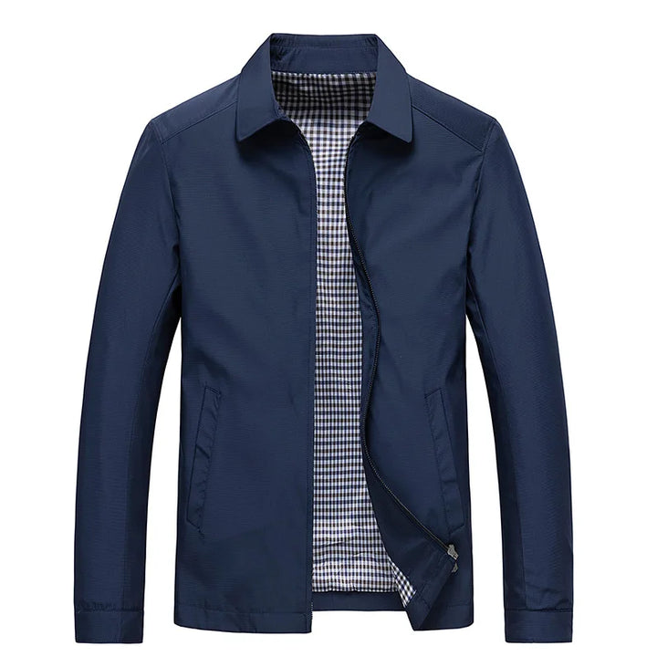 Men’s Zip-Up Casual Jacket | Long Sleeve