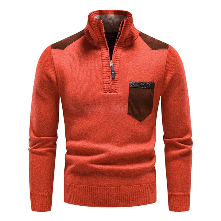 Malcolm - Men's Half Zip Wool Pullover Sweater