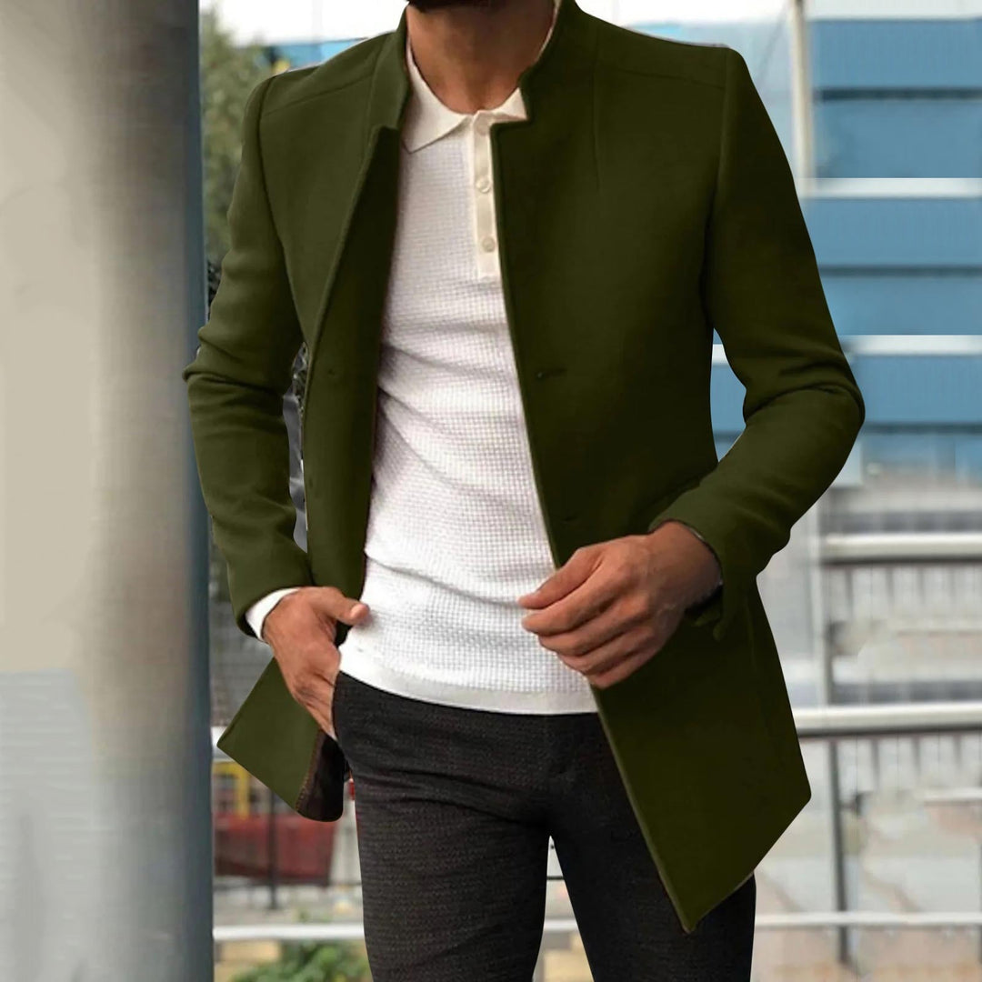 Men’s Stylish Open Coat | Slim Fit