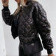 Women’s Quilted Bomber Jacket | Casual